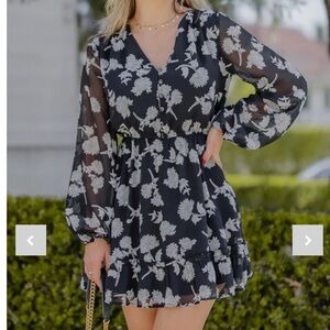 Rokoko sheer floral dress